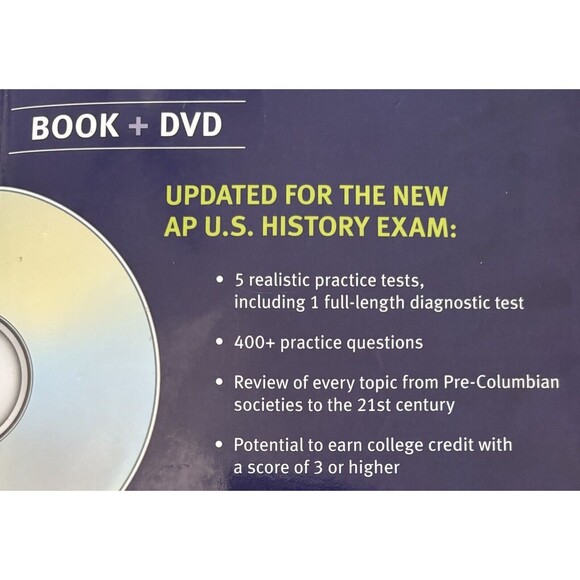Kaplan AP  - U. S. History Book + DVD - Review | Practice & Diagnostic Tests - Picture 8 of 8